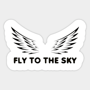 Fly To The Sky Wings Sticker